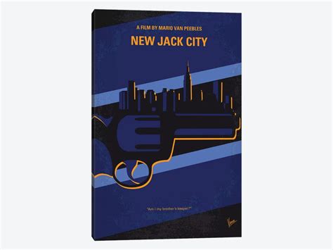 New Jack City Minimal Movie Poster Canvas Print by Chungkong | iCanvas