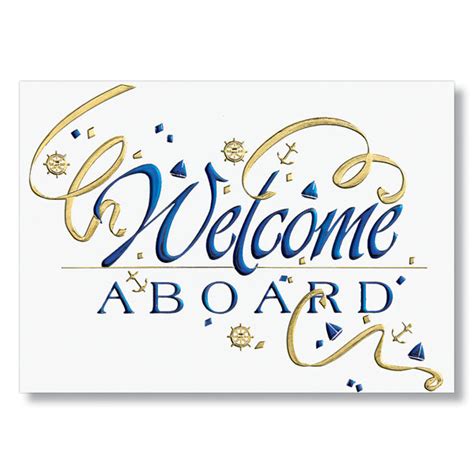 Welcome Aboard Card