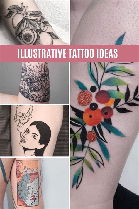 What is an Illustrative Tattoo + Ideas - Tattoo Glee