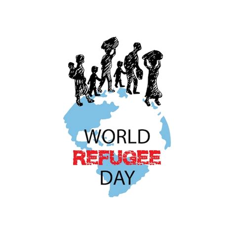 Premium Vector | World Refugee Day poster design