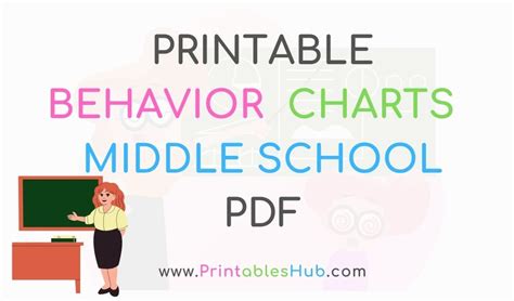 Free Printable Behavior Charts Templates For Middle School Students ...