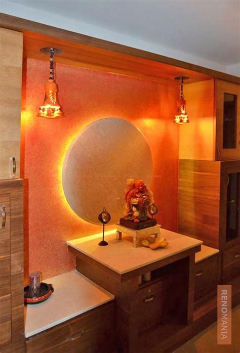 Puja Design Ideas, Tips & Images by Renomania.com | Temple design for home, Pooja room design ...