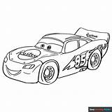 Lightning McQueen Coloring Page  Easy Drawing Guides sketch template
