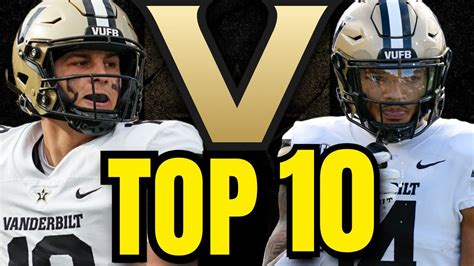 Vanderbilt Commodores TOP 10 Football Players for 2023 - YouTube