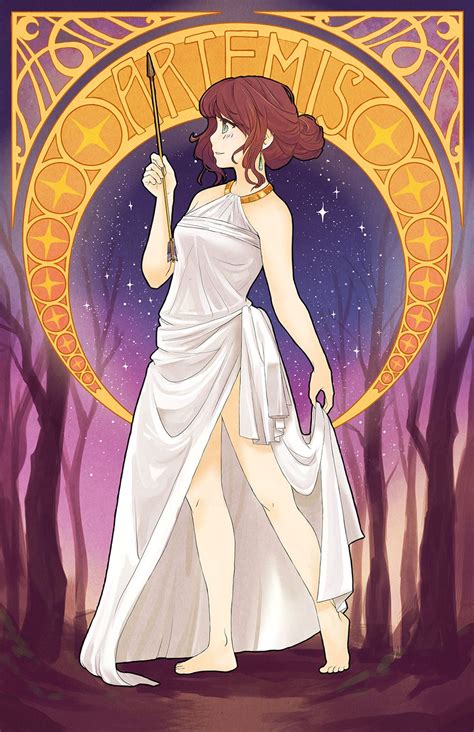 Greek Goddesses Artemis Anime