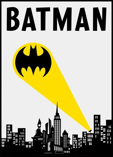 Batman™ - Logo over Gotham City Poster | Batman prints, Batman city, Batman theme