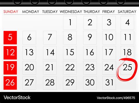 Calender for reminder Royalty Free Vector Image