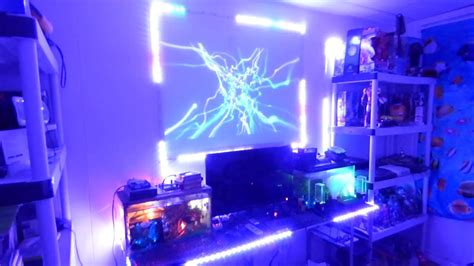 MY GAMING ROOM WITH THE INVISIBLE TECH 4K SCREEN AND LED LIGHTS CHASER ...