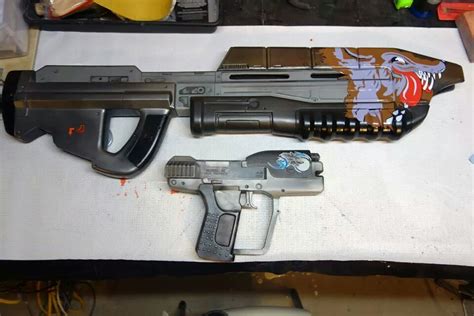 Halo ODST weapons for my Arctic Armor. WIP by Lazerblade29 on DeviantArt