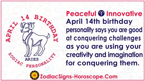 April 14 Zodiac (Aries) Horoscope Birthday Personality and Lucky Things