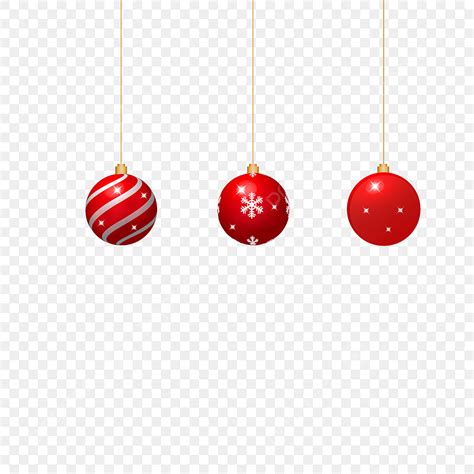 Red Christmas Ball Vector PNG Images, Red Ball Christmas Png Image, Red ...