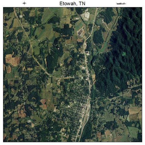 Aerial Photography Map of Etowah, TN Tennessee