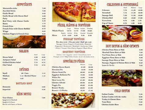 Whereisthemenu.net | Brother Bruno's - Middletown, NY 10940