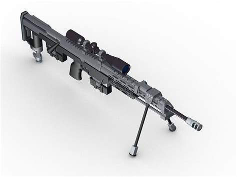 AMP DSR 1 Sniper Rifle 3D model | CGTrader