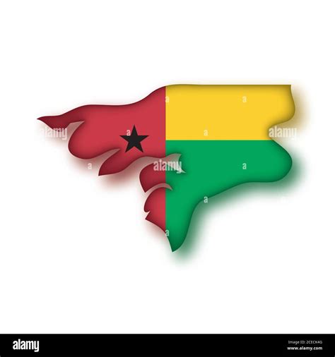 Guinea Bissau flag map Stock Vector Image & Art - Alamy