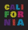 California typography for design clothes t-shirt Vector Image