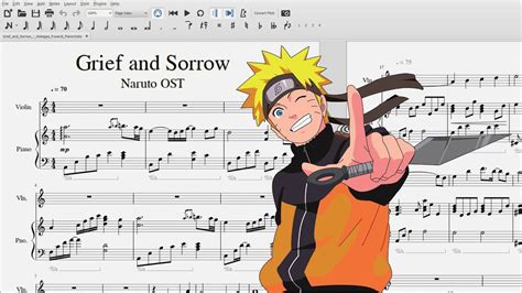 Naruto - Grief and Sorrow (Hokage's Funeral) ~ Violin and Piano Acordes - Chordify