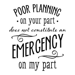 Poor Planning Wall Quotes™ Decal | WallQuotes.com