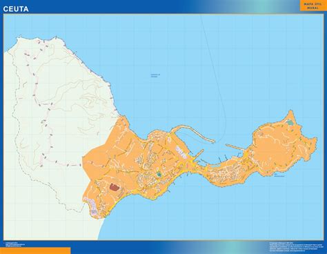 wall map of Ceuta Spain | Wall maps of countries of the World