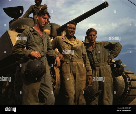 2 men in war tank hi-res stock photography and images - Alamy