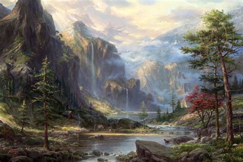 High Country Wilderness – Limited Edition Art | The Thomas Kinkade Company | Thomas kinkade ...