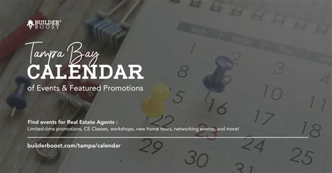 Tampa Calendar of Events & Featured Promotions | Builder Boost Tampa