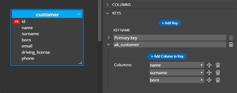 Primary key vs unique key | Luna Modeler for data modeling