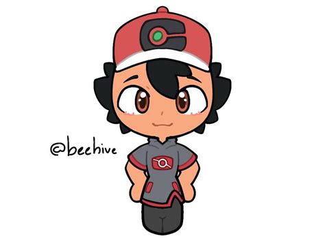 Ash in Gohs Outfit :'3 by beehivez on DeviantArt