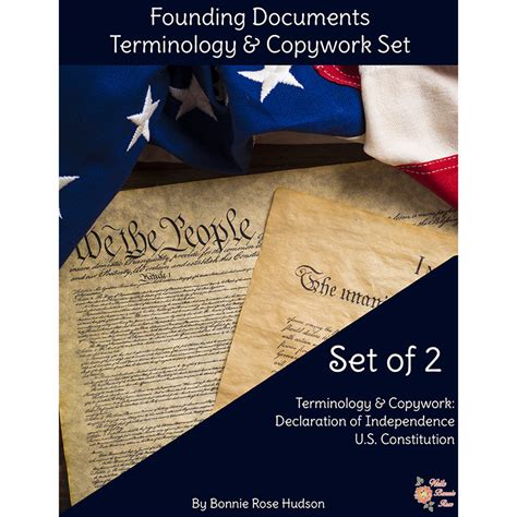 Founding Documents Terminology & Copywork Set (Ages 8-13) - WriteBonnieRose.com