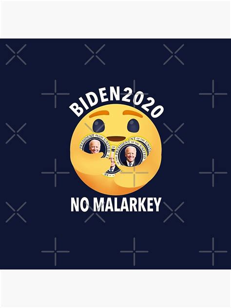 "Joe Biden 2020 - Biden Care Emoji Biden 2020 no Malarkey" Pin by Bullish-Bear | Redbubble