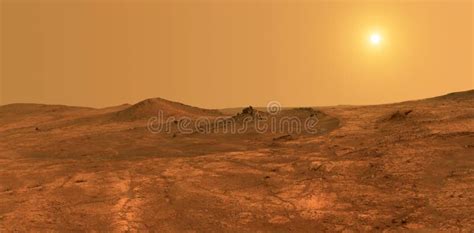 Planet Mars - Elements of this Image Furnished by NASA Stock Image - Image of panoramic ...