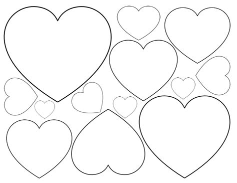 Super Sized Heart Outline - Extra Large Printable Template