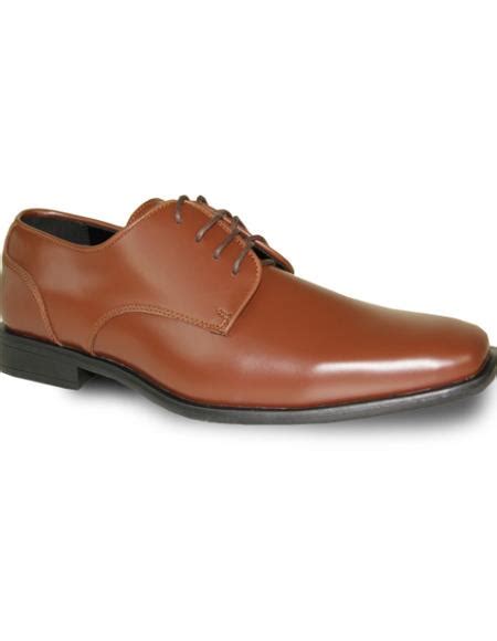 Men's Wide Width Dress Shoe Cognac Matte