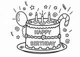 Free Printable Birthday Cake Coloring Pages For Kids sketch template