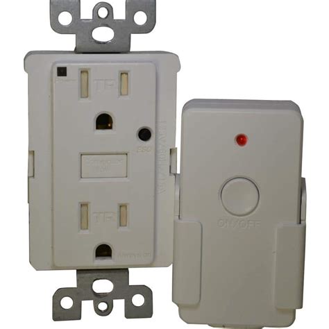 Eco Shark Energy Saving 15-Amp Duplex Outlet with Remote - White-SE-02W - The Home Depot