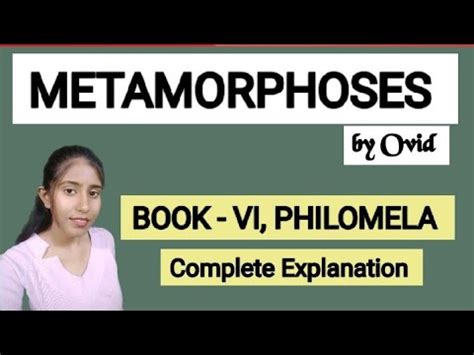 Ovid Metamorphoses// Book VI- Philomela by A P EDUCATION HUB// Complete ...