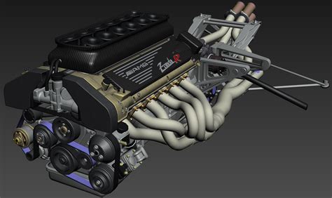 Andrea Sanna - Pagani Zonda R engine bay