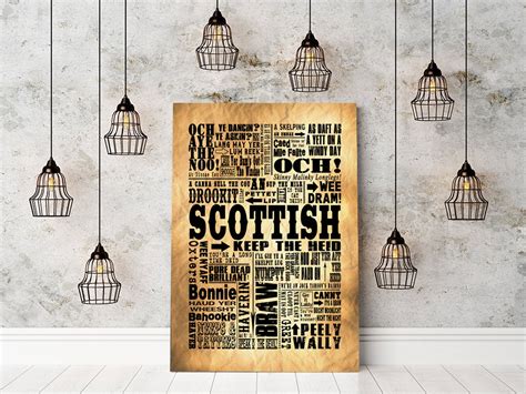 Traditional Scottish Sayings Giclee Print or Canvas Boyfriend | Etsy