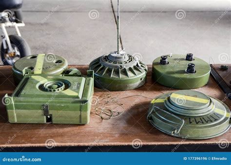 Antipersonnel Fragmentation Land Mine. PROM-1, PMR-2A, PMR-3, PMA-3. Examples of Anti-personnel ...