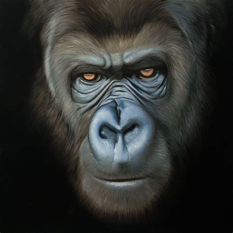 GORILLA FACE Poster Print by Atelier B Art Studio - Walmart.com