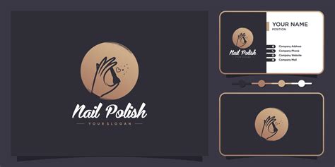 Nail polish logo design vector with creative unique style 11667829 Vector Art at Vecteezy