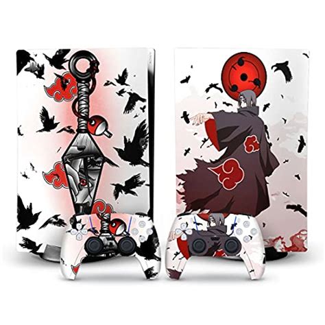 Mmoptop PS5 Skin Digital Edition Itachi Anime Console and Controller Vinyl Cover Skins Wraps for ...