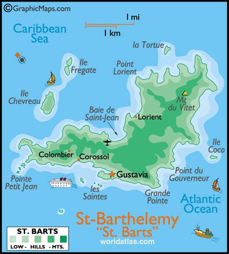 Exploring The Alluring Island Of St Barts: A Comprehensive Guide To The Map Of St Barts - Map Of ...