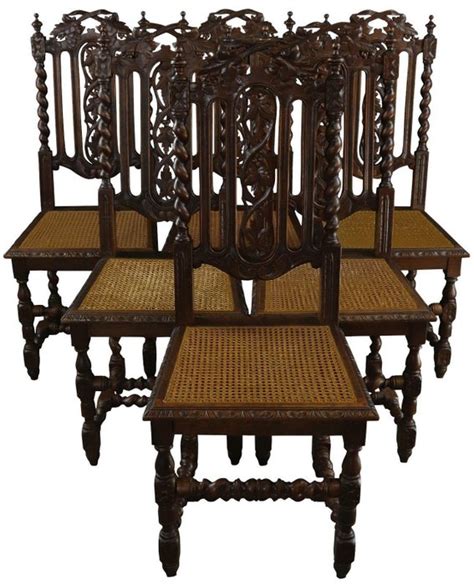 Dining chair (6) - Victorian Style - Oak - 19th century - Catawiki