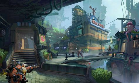 ArtStation - Overwatch map mockup , Tyler edlin | Game concept art