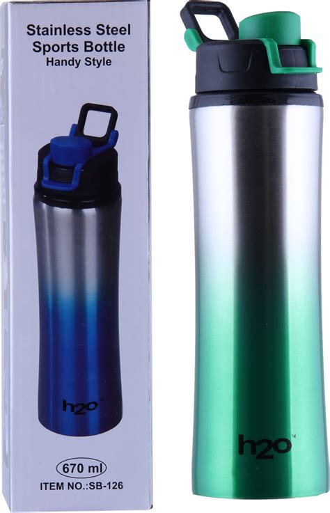 Flipkart.com | H2O STAINLESS STEEL SPORTS BOTTLE 670 ml Water Bottle