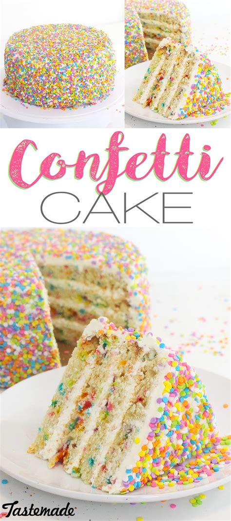 Vanilla Confetti Cake | Recipe | Confetti cake, Confetti cake recipes, Cake