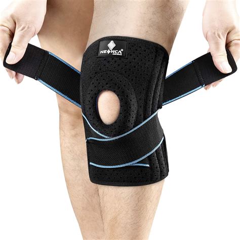 NEENCA Knee Brace for Knee Pain, Adjustable Knee Support with Patella Gel Pad & Side Spring ...