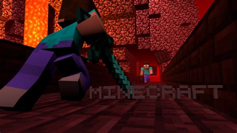 Minecraft HD Wallpaper - Steve Vs. Herobrine! by roaraku on DeviantArt