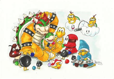 Bowser Junior's Family :) by iBeewitched on DeviantArt